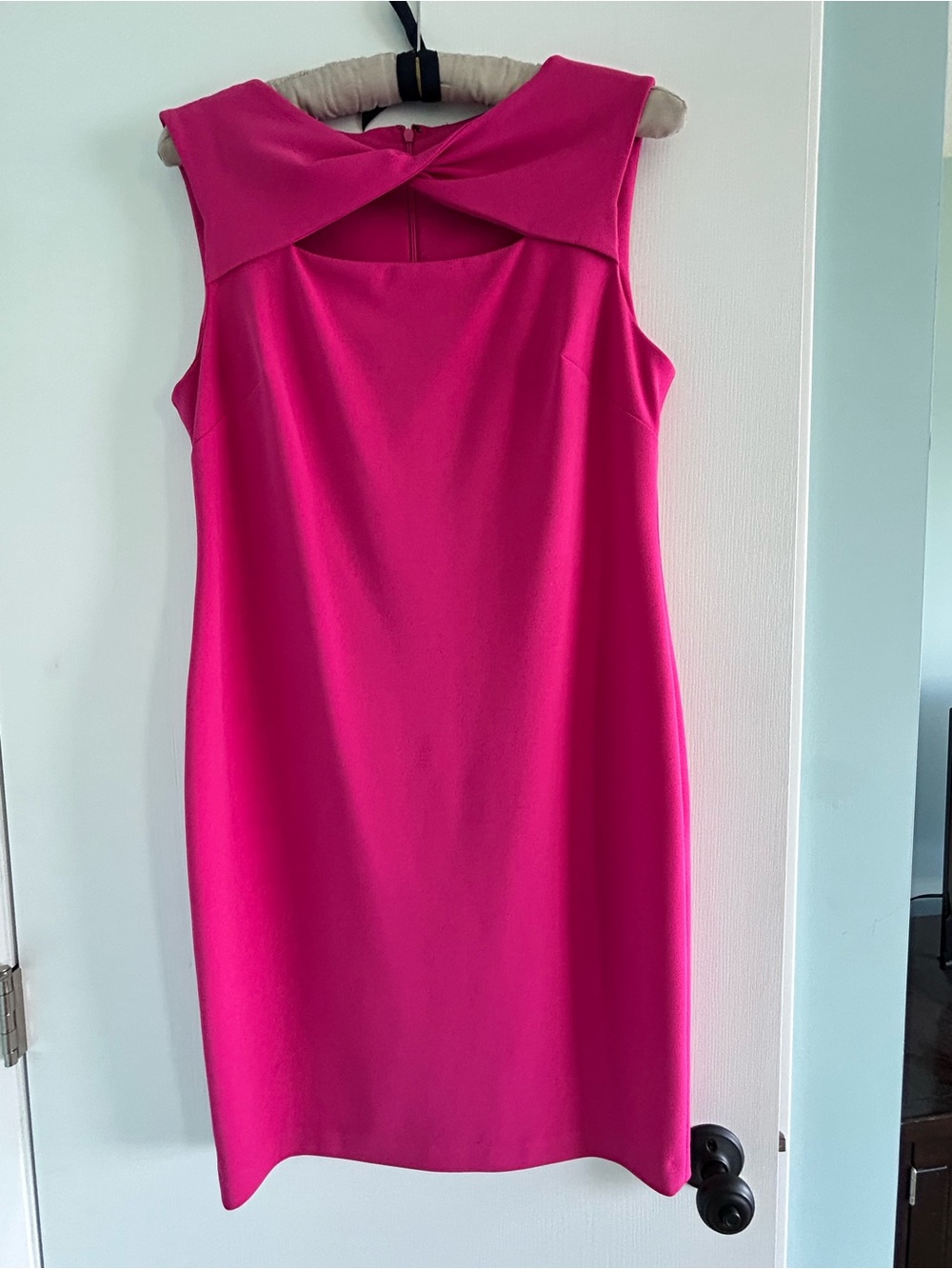 Calvin Klein Bold Pink Sleeveless Midi Dress
